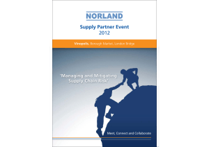 Supply Partner Event - Facilities Management