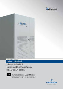 Liebert Hipulse E Hi-Availability UPS Uninterruptible Power