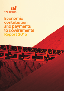 Economic contribution and payments to governments