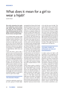 What does it mean for a girl to wear a hijab? - br