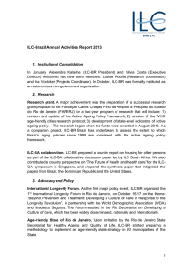 ILC-Brazil Annual Activities Report 2013