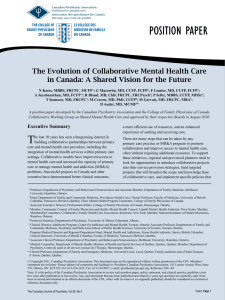 POSITION PAPER - The College of Family Physicians Canada