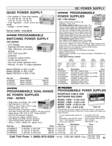 quad power supply - Electronix Express