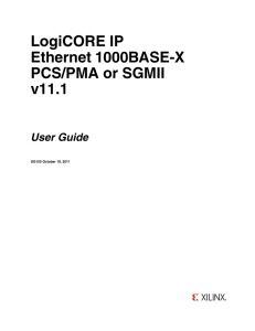 Xilinx UG155 LogiCORE IP Ethernet 1000BASE
