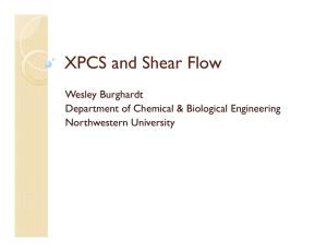 XPCS and Shear Flow