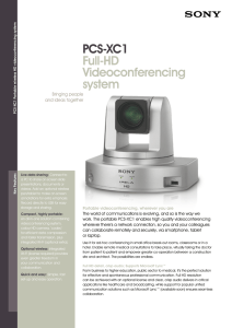 PCS-XC1 Full-HD Videoconferencing system