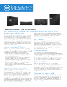 Dell Embedded Box PC 3000 and 5000 Series