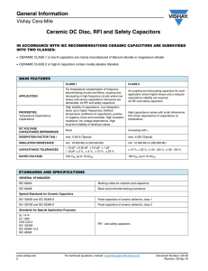 Vishay ceramic disk information