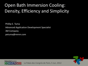 Open Bath Immersion Cooling: Density, Efficiency and Simplicity