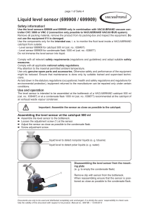 Liquid Level Sensor - Manual