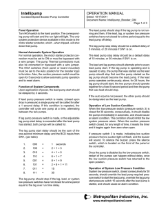 Intellipump Operation Manual