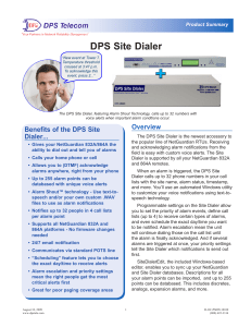 Benefits of the DPS Site Dialer