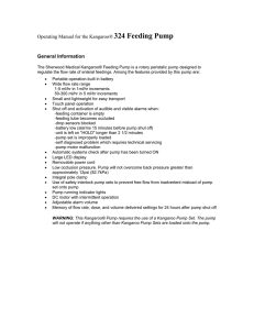 Operating Manual for the Kangaroo® 324 Feeding Pump