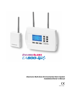 Electronic Multi-Zone Environmental Alarm System Installation