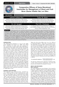 Comparative Efficacy of Some Biorational Insecticides for