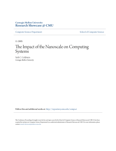 The Impact of the Nanoscale on Computing Systems