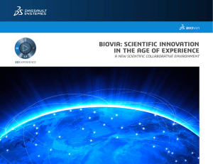 BIOVIA: Scientific Innovation In The Age Of Experience