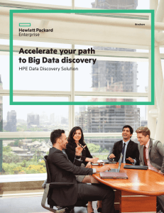 Accelerate your path to Big Data discovery with HPE Data Discovery