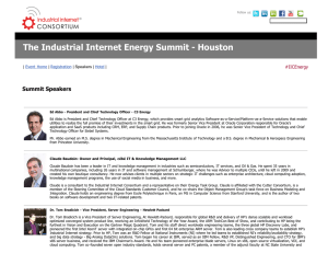 Speakers - Industrial Internet Consortium