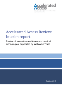 Accelerated Access Review: Interim report