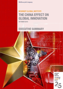 THE CHINA EFFECT ON GLOBAL INNOVATION