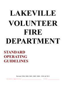 LVFD STANDARD OPERATING GUIDELINES ()