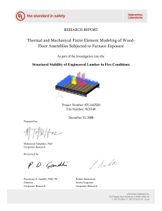 Thermal and Mechanical Finite Element Modeling of Wood