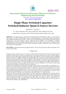 Switched-Inductor Quasi-Z-Source Inverter