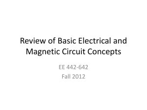 Review of Basic Electrical and Magnetic Circuit Concepts