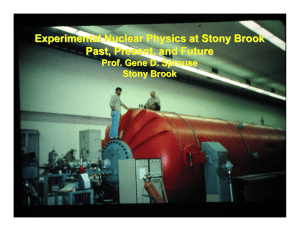 A Talk on Lab History - Stony Brook University