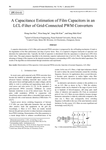 A Capacitance Estimation of Film Capacitors in an LCL