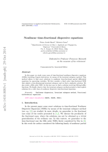 Nonlinear time-fractional dispersive equations