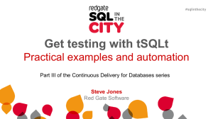 View slides  - SQL in the City