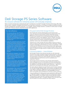 Dell Storage PS Series Software