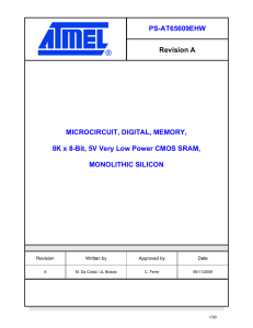 PS-AT65609EHW Revision A MICROCIRCUIT, DIGITAL, MEMORY