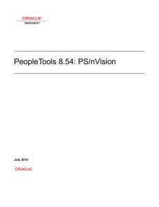 PeopleTools 8.54: PS/nVision