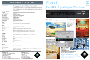 PS-8810 Digital Signal Processor