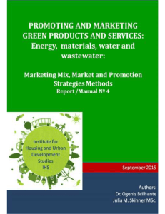 Promoting and Marketing Green Products and Services
