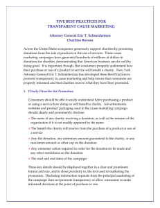 Five Best Practices for Transparent Cause Marketing