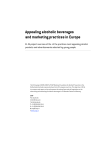 Appealing alcoholic beverages and marketing practices