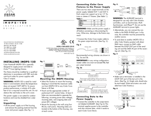 iMOPS-150-02 User Guide - Philips Color Kinetics