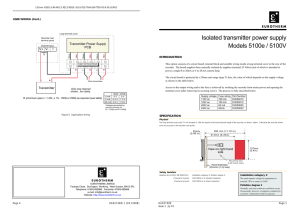 5100e/5100V - Isolated Transmitter Power Supply