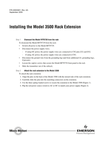 3500 Rack Extension Installation Instruction