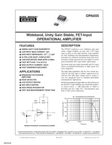 Wideband FET-Input Operational Amplifier