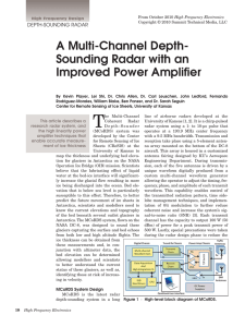 Sounding Radar with an Improved Power Amplifier