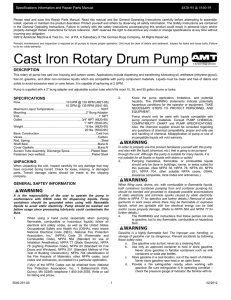 Cast Iron Rotary Drum Pump