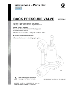 306770J Back Pressure Valve