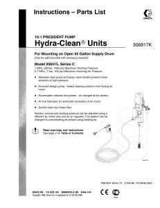 306817K 10:1 President Pump Hydra-Clean Units