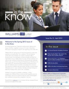 In the Know Newsletter Apr 2013