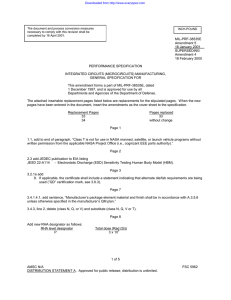 MIL-PRF-38535E Amendment 5 16 January 2001 SUPERSEDING